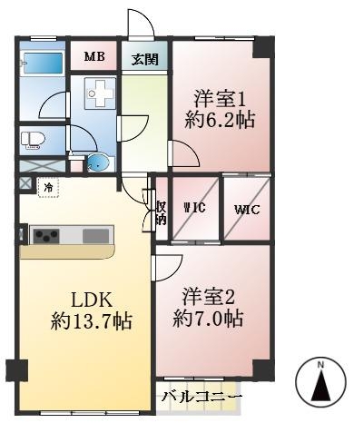 西宮市神垣町 間取画像