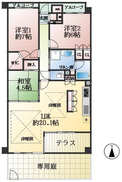 西宮市若草町 間取画像