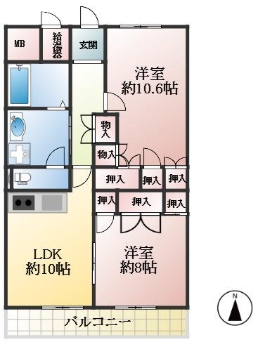 西宮市田代町 間取画像