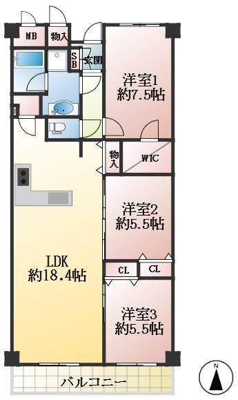 西宮市寿町 間取画像