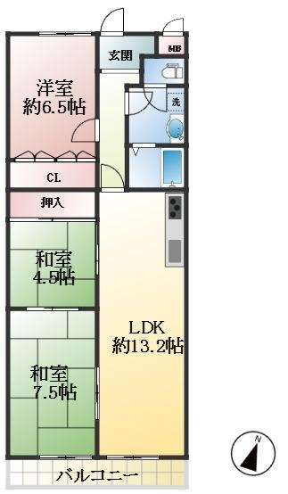 西宮市弓場町 間取画像