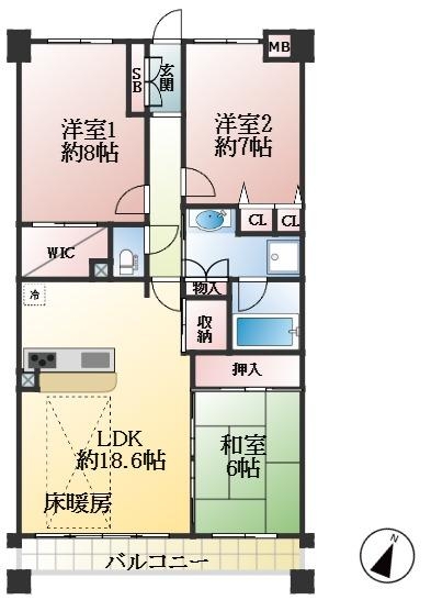西宮市甲陽園東山町 間取画像
