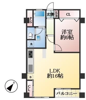 西宮市甲子園浦風町 間取画像