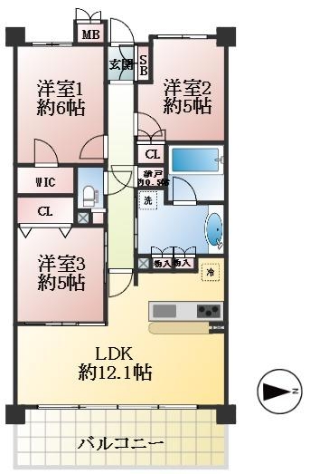 西宮市神祇官町 間取画像