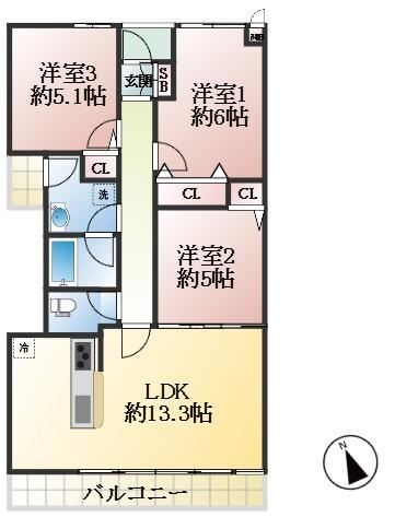 西宮市甲子園七番町 間取画像