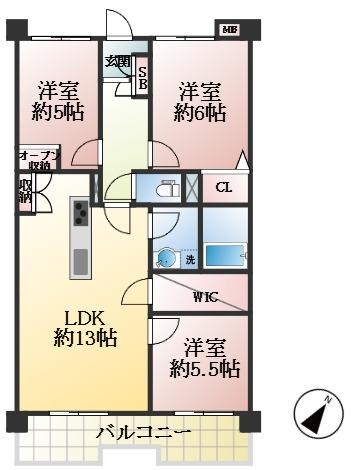 西宮市高須町 間取画像