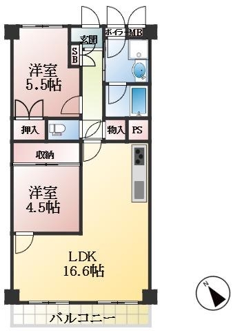 西宮市大社町 間取画像