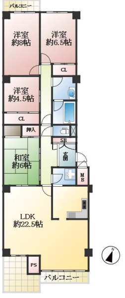 西宮市苦楽園五番町 間取画像