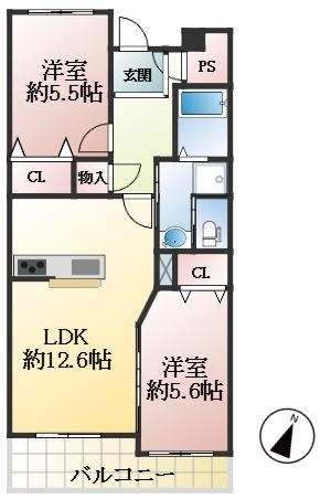 西宮市高須町 間取画像