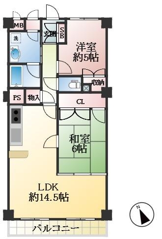 西宮市大社町 間取画像