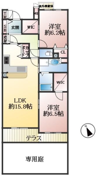 西宮市上田西町 間取画像