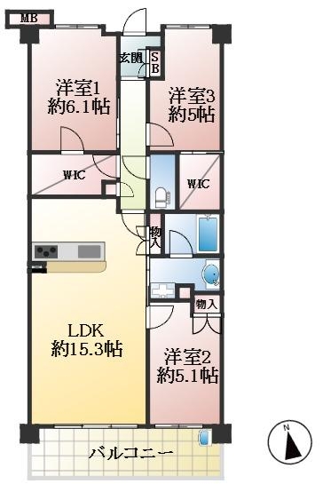 西宮市枝川町 間取画像